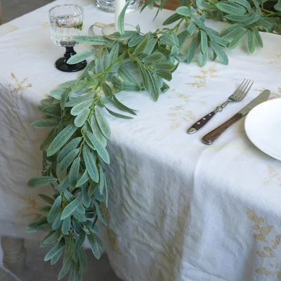 Image de Guirlande de Noël artificielle, 180 cm, guirlande de sapin, 66 branches, vert olive