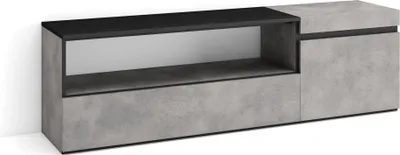 Produktbild von TV-Schrank, Lowboard, 150x35x45cm, Für TV-Geräte bis zu 65", Fernsehtisch, Zementgrau