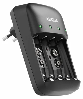 Produktbild von ABSINA X4 Ladegerät, fÃ1/4r bis zu 4 Akkus