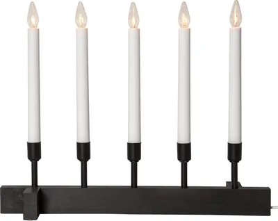 Produktbild von Star Trading 214-36, Leichte Dekorationsfigur, Schwarz, Weiß, 5 Glühbirne(n), E10, 15 W