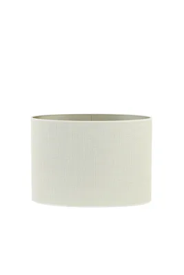 Produktbild von Light & Living - Lampenschirm oval Saverna - Eiweiß - 45x21x32cm - Stoffschirm für E27