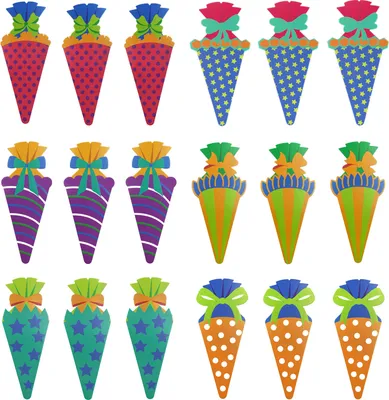 Produktbild von Oblique Unique Zuckertüten Konfetti 12 Stk. Zuckertüte Schultüten Tisch Dekoration Streu Deko für Schuleinführung Einschulung