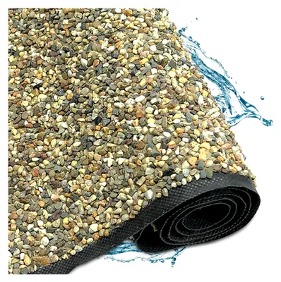 Produktbild von Steinfolie für Teichrand, Teichufer und Bachlauf in verschiedenen Größen – 0,4 m x 3 m - Sandfarben