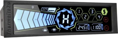 Obrázok produktu pre Thermaltake AC-010-B51NAN-A1, 5 kanály/kanálov, Čierna, 14 cm (5.5"), Plast, Oceľ, Dotyk, 0 - 9990 ot/min