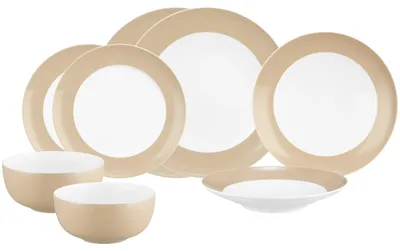 Produktbild von Seltmann Weiden Liberty Pure Colors Einsteiger-Set 8-teilig - Dusty Beige