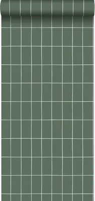 Obrázek produktu pro ESTAhome tapety malé dlaždice šedozelená a bílá - 139031 - 0,53 x 10,05 m