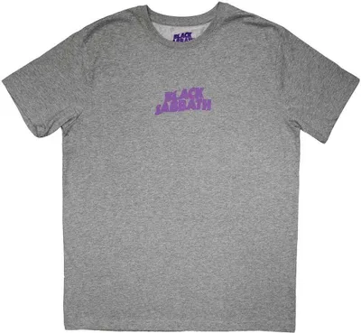 Immagine prodotto di Black Sabbath - Maglietta "Mini Wavy Logo" per uomo/donna Unisex RO11632 (L) (Grigio)