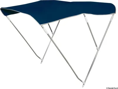 Produktbild von Faltbares 3-armiges Bimini, hoch, Ø22 mm, marineblau Osculati 46.909.51