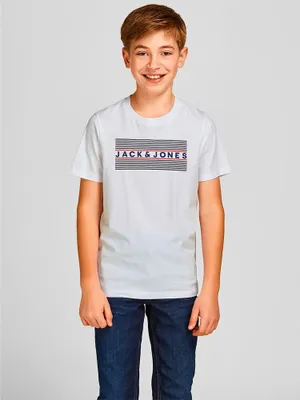 Produktbild von Jack & Jones 12199947, T-Shirt, 128 cm, Baumwolle, 1 Stück(e)