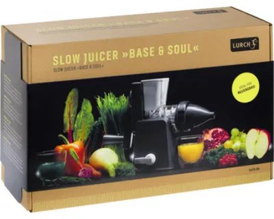 Zdjęcie produktu dla Lurch 00200510, Sokowirówka ręczna, Szary, Biały, Plastik, Stal nierdzewna, Niemcy