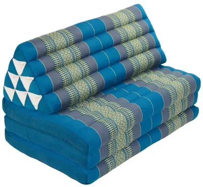 Immagine prodotto di Fine Asianliving cuscino thailandese cuscino triangolare 3 strati riempimento kapok XXXL 80x190cm Cuscino thailandese tappetino meditazione materasso kapok 301-N03