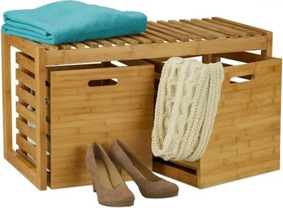 Immagine prodotto di Panca da ingresso con contenitore in bambù