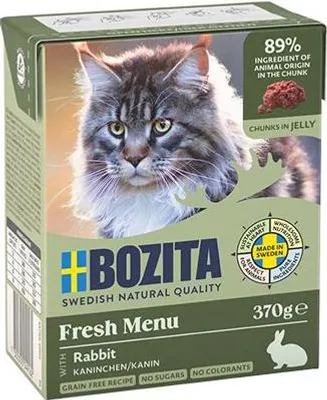 Immagine prodotto di Bozita Cat Tetra Recard Häppchen in Gelee Kaninchen 370gx16