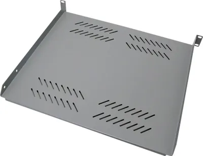 Obrázok produktu pre XtendLan Polica 400mm, univerzal, 1U, 25kg nosnosť, sivá
