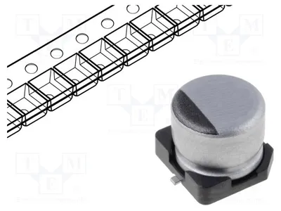 Produktbild von 10x Kondensator: elektrolytisch SMD Ø8x10mm 35VDC 150uF  20% UWT1V151MNL1GS Elektr