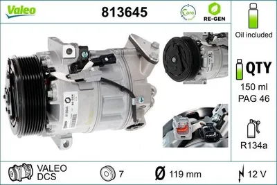 Obrázok produktu pre Kompresor klimatizácie VALEO 813645