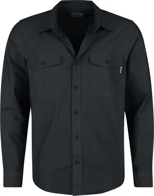 Produktbild von Vintage Industries Langarmhemd Herren Boston Shirt schwarz 3XL