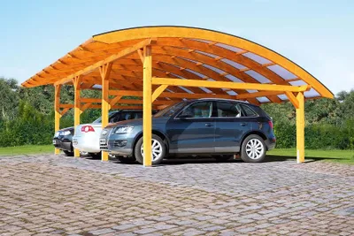 Produktbild von Alpholz Doppelcarport Schwaben 648 x 630 cm