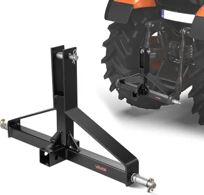 Immagine prodotto di VEVOR gancio di traino a 3 punti 660x165x450 mm, attacco a tre punti per trattori di categoria 1360 kg, adattatore per gancio di traino, compatibile con Kubota, Mahindra, Ford, Yanmar, John Deere