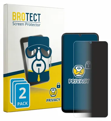Produktbild von 2x BROTECT Sichtschutzfolie für Hotwav A56 Anti-Spy Privacy Sichtschutz Blickschutz Folie Blaulicht-Schutz
