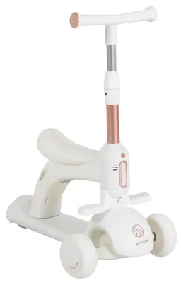 Produktbild von Byox Velvet Royal Weißes 2-in-1 Laufrad und Roller