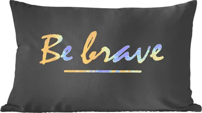 Produktbild von MuchoWow® Zierkissen Sofakissen Wohnzimmer Dekokissen 60x40 cm Zitate - Gold - Schwarz - Kopfkissen - Polster mit Foto