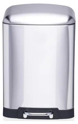 Produktbild von Dirt Devil Pedaleimer 12 Liter mit Soft-Close-Deckel - Abfalleimer mit Fußpedal für Küche und Bad - Herausnehmbarer Innenbehälter - 27,2 x 25,5 x 40,2 cm - Silber
