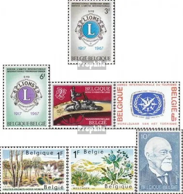 Produktbild von Briefmarken Belgien 1967 Mi 1461-1462,1463,1464, 1468-1469,1470 (kompl.Ausg.) postfrisch Sondermarken