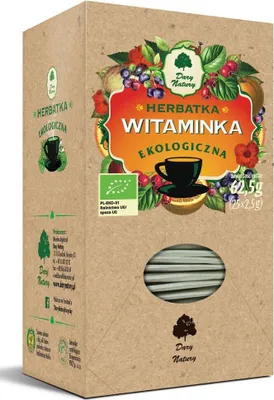 Zdjęcie produktu dla HERBATKA WITAMINKA(25 x 2,5 g) 62,5 g - DARY NATURY