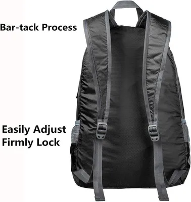 20L ultraleichte faltbare wasserdichte Rucksack, Ansicht 2 von 7