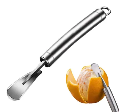 Image de Lot de 10 éplucheurs d'oranges en acier inoxydable