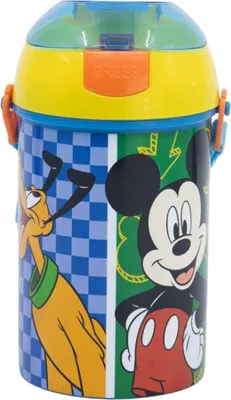 Zdjęcie produktu dla Butelka dla dzieci Disney Mickey 450 ml na wodę do szkoły i wypoczynku