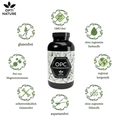 Produktbild von Opti Nature OPC Traubenkernextrakt