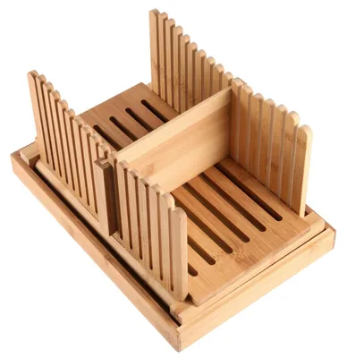 Bambus-Brotschneider, klappbar, verstellbar, 31,7x23,7x19 cm