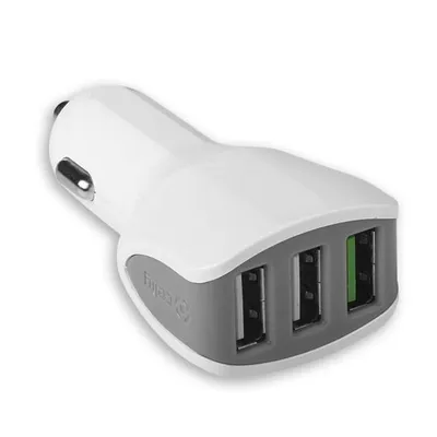 Produktbild von Celly CC3USBTURBOWH Ladegerät für mobile Geräte Weiß Auto