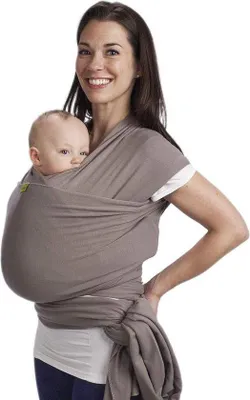 Produktbild von Famanu Babytrage Sling - Ergonomisch, grau, für geborene bis 15 kg