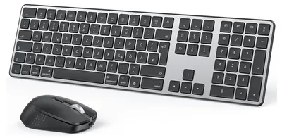 Produktbild von Bluetooth Tastatur und Maus Set Kabellos für Mac QWERTZ DE Layout