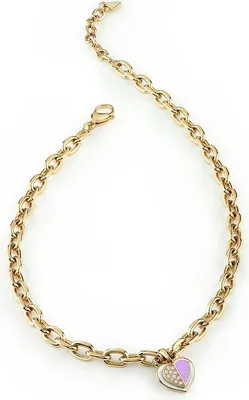 Immagine prodotto di Collana Guess da donna con cuore d'oro 46 cm