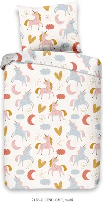 Obrázek produktu pro Dobré ráno Renforcé ložní prádlo 100 x 135 cm + 1 x 40 x 60 cm Unilove barevné