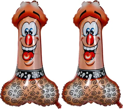 Productafbeelding van Leuke vorm innovatieve prank bachelor - Set van 2 - Bachelorette Party Ballon Opblaasbare Kip Spel