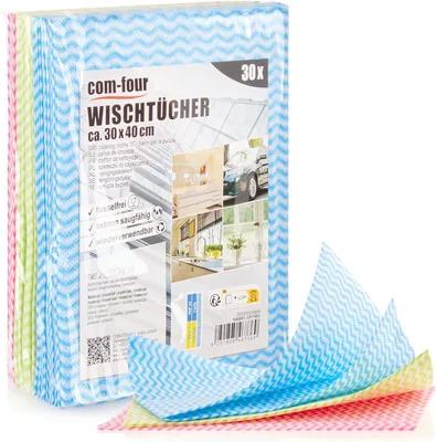 Obrázok produktu pre Uteráky na upratovanie 30 x 40 cm, 30 kusov, opakovane použiteľné, mikrovlákno, pre kuchyňu, kúpeľňu