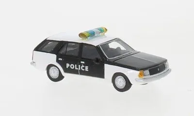 Produktbild von BoS-Models BOS87701 - 1/87 Renault 18 Break, weiss/schwarz, Police, 1978 - Neu