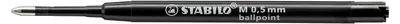 Produktbild von STABILO 2/046-02, Schwarz, Medium, Schwarz, 0,5 mm, Kugelschreiber, STABILO pointball STABILO SMARTball STABILO EASYball