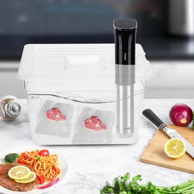 Produktbild von 11-litrowy pojemnik sous vide z pokrywą do cyrkulatora sous vide Kulinarna kuchenka precyzyjna