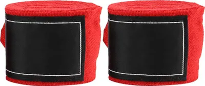 Produktbild von 2 Stücke 2,5 m Gummiband Boxen Sanda Muay Thai MMA Taekwondo Bandage Handbandagen (Rot)