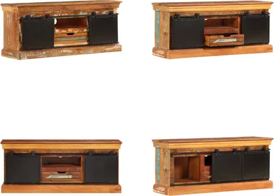 Produktbild von vidaXL TV Schrank 110x30x45 cm Altholz Massiv - TV-Schrank - TV-Schränke - Fernsehmöbel - TV Möbel