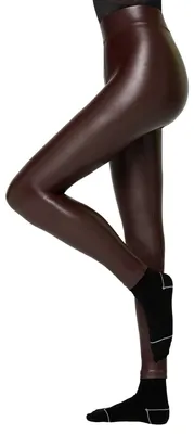 Produktbild von Nur Die Leggings in Leder-Optik Relax und Go Kunstleder High Waist Treggings mit