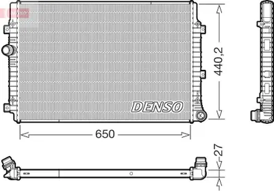 Produktbild von DENSO DRM32059 Kühler Wasserkühler Motorkühler für SKODA YETI (5L) für VW SCIROCCO (137, 138) CADDY IV Kombi (SAB, SAJ) CC (358) CADDY IV Kasten