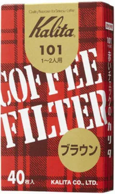 Produktbild von Kalita Filterpapier 101 braun 40 Stück