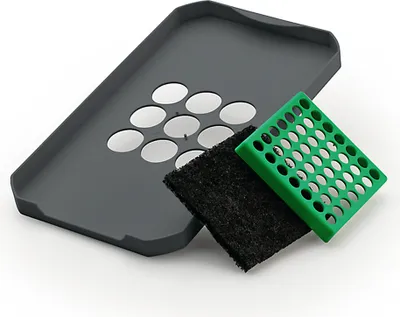Obrázek produktu pro Antracitové víko na organický odpad pro 7,5litrové a 12litrové kbelíky třídiče odpadu COX BOX a Cox base / Náhradní víko / Víko na organický odpad / Víko / Příslušenství